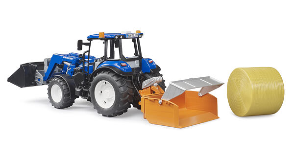 New Holland s čelným nakladačom a prídavnými zariadeniami - Bruder 2187