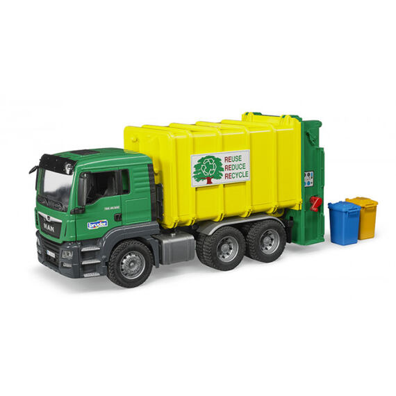Smetiarske auto MAN TGS zelené - Bruder 3764