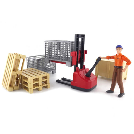 Logistický set + figúrka - Bruder 62200