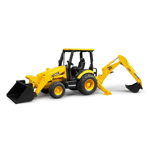 Traktor JCB MIDI CX s čelným nakladačom a lyžicou - Bruder 2427