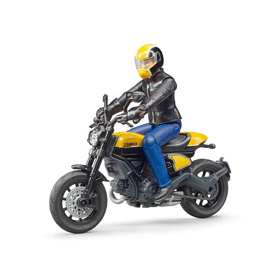 Ducati Scrambler Full Throttle s figúrkou motorkára - Bruder 63053