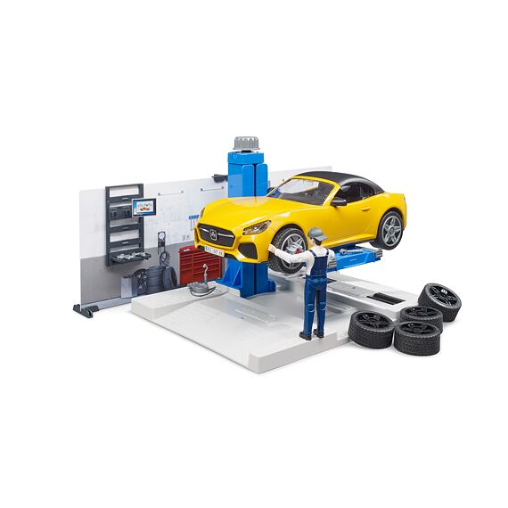 Autoservis, roadster a mechanik - Bruder 62110