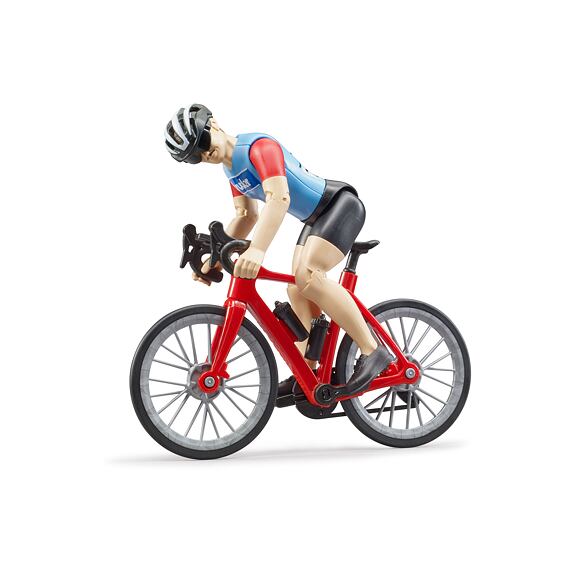 Pretekársky cestný bicykel s cyklistom - Bruder 63110