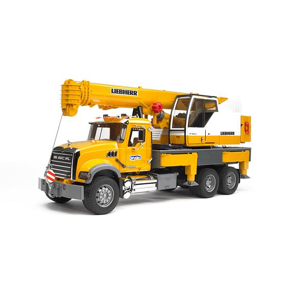 MACK Granite s žeriavom Liebherr - Bruder 2818