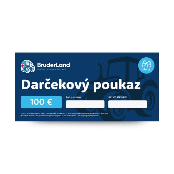 Darčekový poukaz v hodnote 100 €