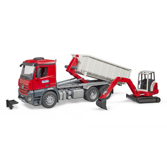 Mercedes-Benz Arocs s minibagre Schaeff - Bruder 3624