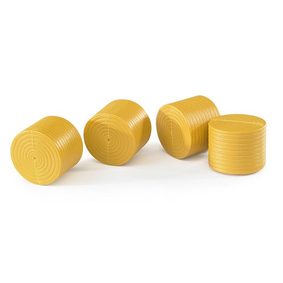 4 okrúhle balíky pre balíkovač Claas Rollant 250 - Bruder 2344